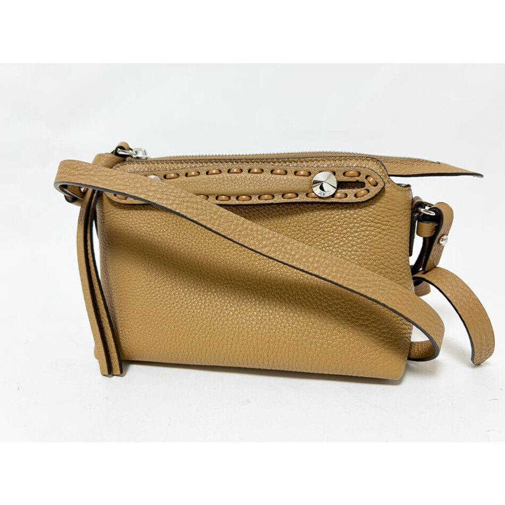 FENDI By The Way Selleria Shoulder Bag Crossbody Beige Charm